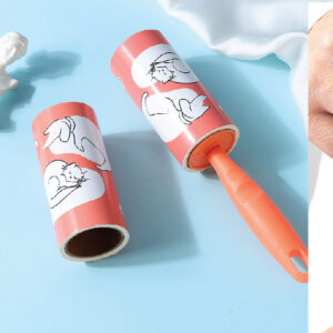 Pets Series Lint Roller with 2 Refills (Orange)