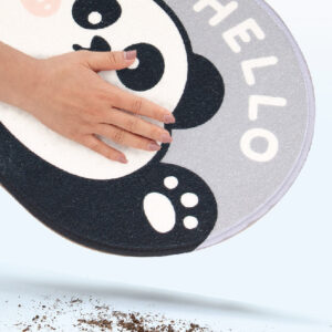 Put your hands up Series Panda Ground Mat (Gray)