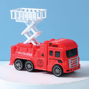 City Firefighting Cart Toy with Straight Ladder