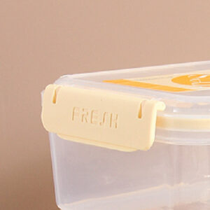 530ML Square Plastic Preservation Box(Yellow)