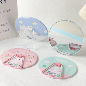 Cute Watermelon Mouse Round Standing Table Mirror