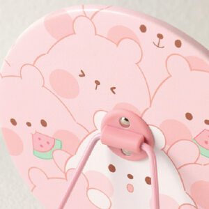 Cute Watermelon Mouse Round Standing Table Mirror