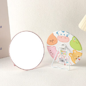 Happy Family Round Standing Table Mirror