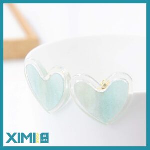 Cute Acrylic Heart-Shaped Earrings