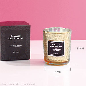 SC0001 Embossed Cup Candle 160g/5.6oz.
