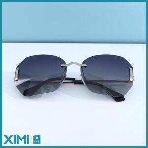Stylish Frameless Polarized Adult Sunglasses(Black)