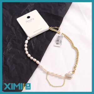 Artificial Pearl Heart-shape Necklace