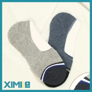 Contrast Color Invisible Series Socks for Men(2 Pa