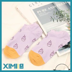 Milk Bottle Series Socks for Ladies(2 Pairs/Set)