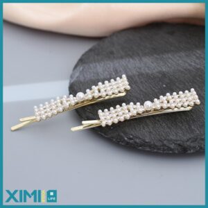 Knot Artificial Pearl Hair Clips Set