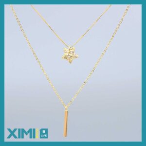 Star Double Layers Tassel Necklace