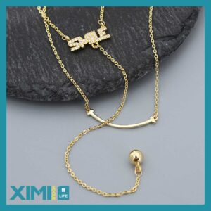 Letter Double Layers Necklace