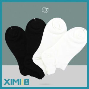 Solid Color Men Socks(2 Pairs/Set)