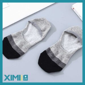 Wide Stripes Invisible Socks for Men(2 Pairs/Set)