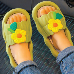 Slides Green Sunflower Design Tx-S-660740-41