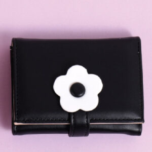Fresh Flower Trifold Purse for Ladies