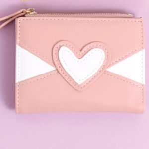 Assorted Color Heart Bifold Purse for Ladies