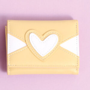 Assorted Color Heart Trifold Purse for Ladies