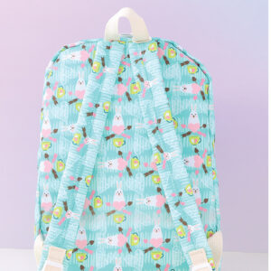 Loving-Heart Bear Casual Printed Backpack (Pink)