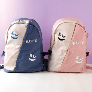 Two-Color Series Funny Smiling Face Backpack